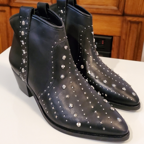 New! 🗯Sam Edelman Brian West Studded Ankle Boots - Picture 4 of 4